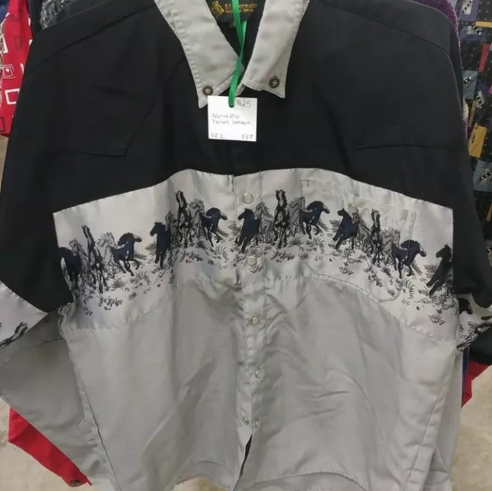 Norteño Horse Button Up Western Wear